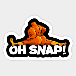 Twerkey Twerking Turkey Oh Snap Funny Thanksgiving Twerk Turkey Sticker